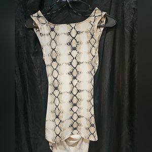 XOXO Snake-Print Top
